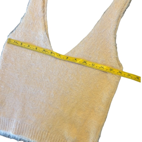 Brave Soul London sleeveless textured peachy pink crop tank top size medium - Picture 9 of 10